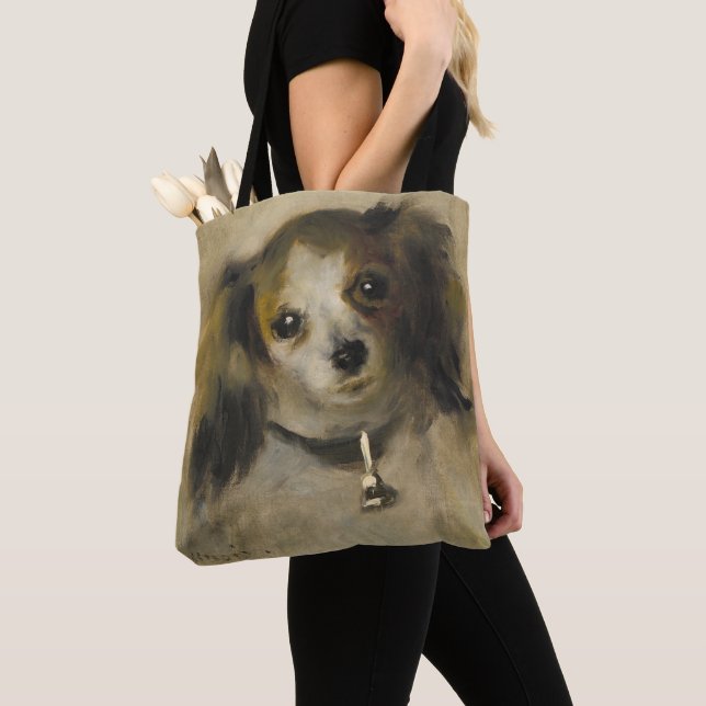 Head of a Dog, 1870 (oil on canvas) Tote Bag (Close Up)