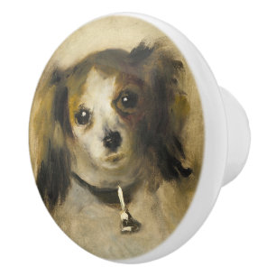 Head of a dog, Auguste Renoir Art Ceramic Knob