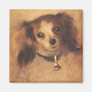 Head of a Dog by Pierre Renoir, Vintage Fine Art Magnet