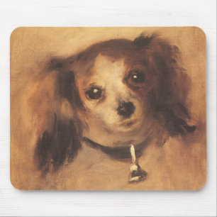 Head of a Dog by Pierre Renoir, Vintage Fine Art Mouse Pad
