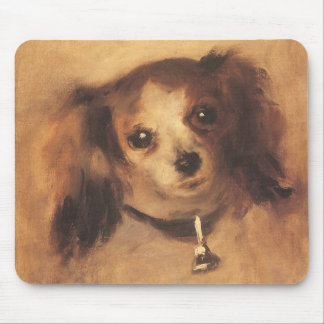 Head of a Dog by Pierre Renoir, Vintage Fine Art Mouse Pad