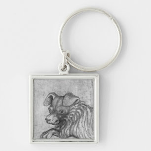 Head of a dog, from the The Vallardi Album Key Ring