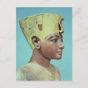 Head of a 'dummy' of the young Tutankhamun Postcard
