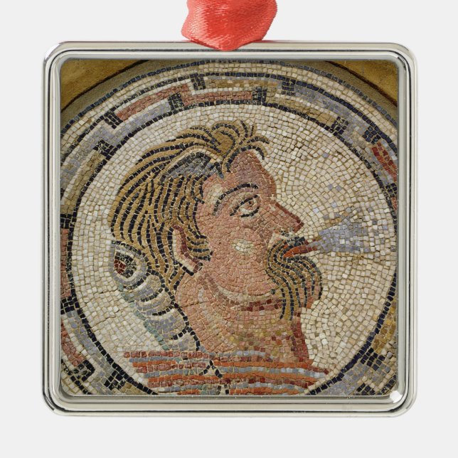 Head of a man 2 metal ornament (Front)