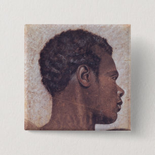 Head of a Negro 15 Cm Square Badge