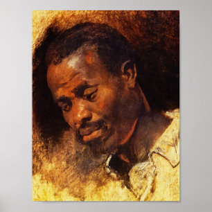 Head of a Negro by Rubens Poster