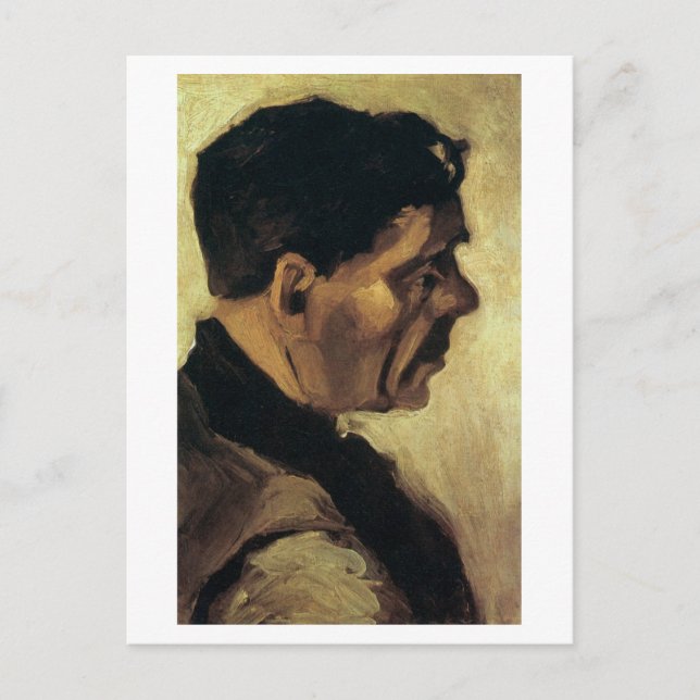 Head of a Peasant, Vincent van Gogh Postcard (Front)