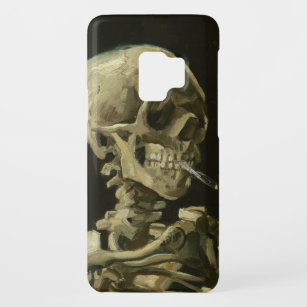 Head of a skeleton with a burning cigarette Case-Mate samsung galaxy s9 case