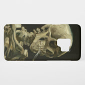Head of a skeleton with a burning cigarette Case-Mate samsung galaxy case (Back (Horizontal))
