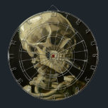 Head of a skeleton with a burning cigarette dartboard<br><div class="desc">Head of a skeleton with a burning cigarette (January 1886 - February 1886) - Vincent van Gogh</div>