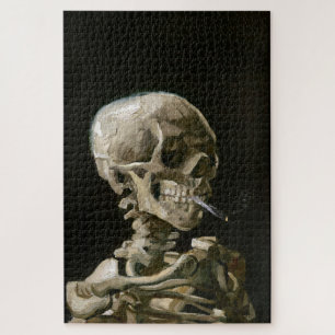 Head of a Skeleton with a Burning Cigarette Jigsaw Puzzle