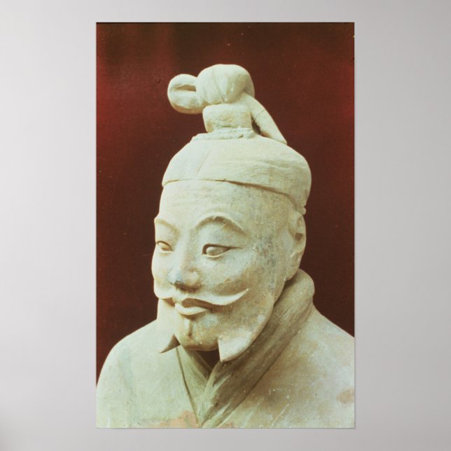 Head of a warrior, Terracotta Army Poster (Front)