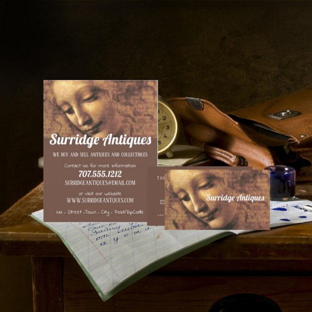 Head of a Woman, Antique Dealer Business Card (Creator Uploaded)