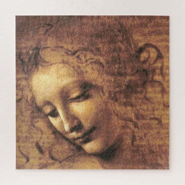 Head of a Woman La Scapigliata Leonardo Da Vinci Jigsaw Puzzle (Vertical)