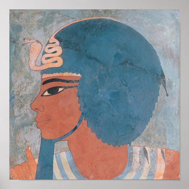 Head of Amenophis III from the tomb of Onsou Poster (Front)