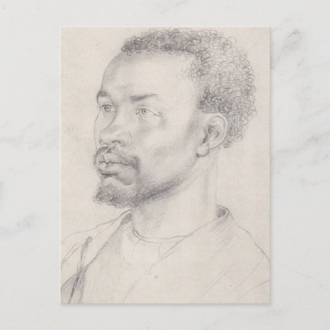 Head of an African Durer Postcard (Front)