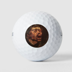 Head of an Angry Man (Sadness and Suffering) Golf Balls