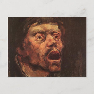 Head of an Angry Man (Sadness and Suffering) Postcard