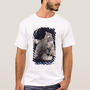 Head of an animal with human head in open jaws T-Shirt