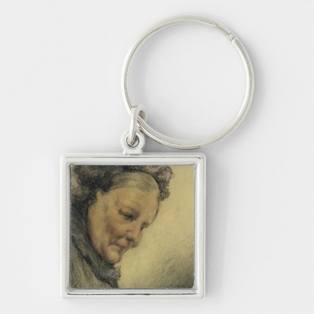 Head of an Old Lady Key Ring (Front)