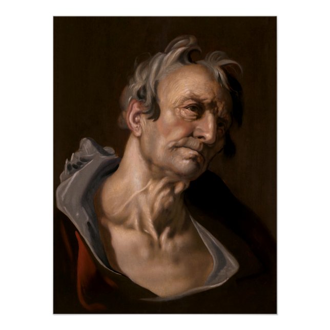 Head of an Old Man by Abraham Bloemaert Poster (Front)