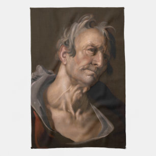 Head of an Old Man by Abraham Bloemaert Tea Towel