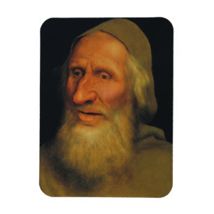 Head of an Old Man (by Quentin Metsys) Magnet