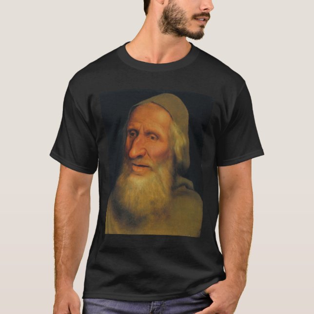 Head of an Old Man (by Quentin Metsys) T-Shirt (Front)