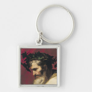 Head of an Old Man Key Ring