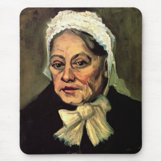 Head of an Old Woman White Cap by Vincent van Gogh Mouse Pad