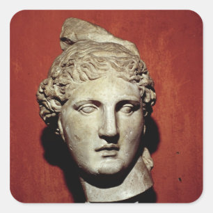 Head of Apollo from Ephesus Square Sticker