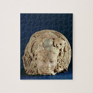 Head of Ardhanarisvara, Newal, Unnao (terracotta) Jigsaw Puzzle