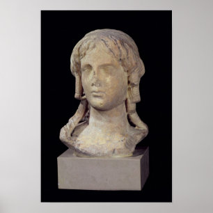 Head of Berenice I  or Cleopatra I Poster