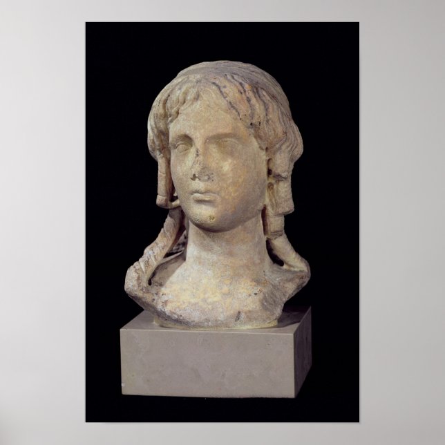 Head of Berenice I  or Cleopatra I Poster (Front)