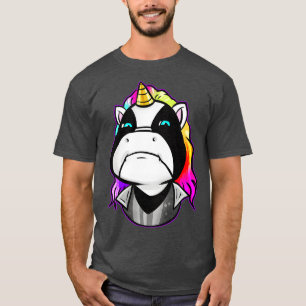 Head Of Black Metal Unicorn  T-Shirt