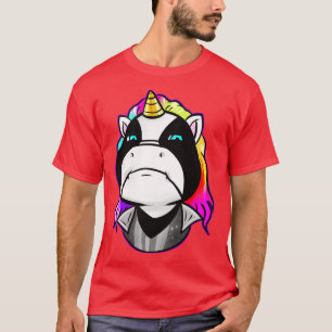 Head Of Black Metal Unicorn  T-Shirt