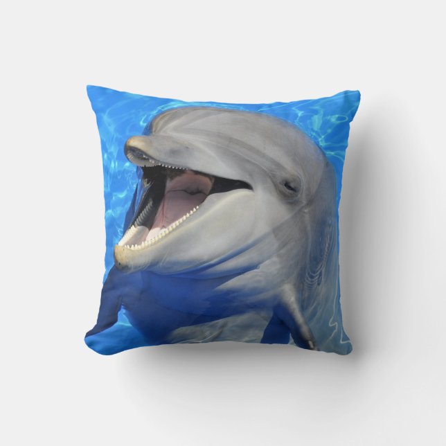 Head of  bottlenose dolphin cushion (Front)