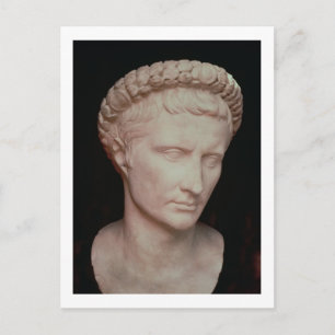 Head of Caesar Augustus Postcard