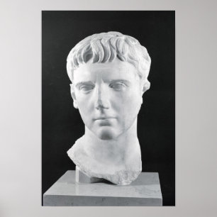 Head of Caesar Augustus Poster