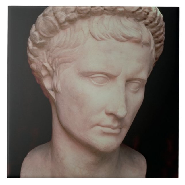 Head of Caesar Augustus Tile (Front)