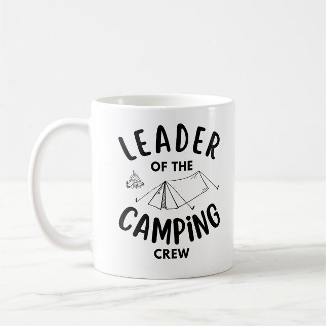 Head of Camping Crew funny Coffee Mug (Left)