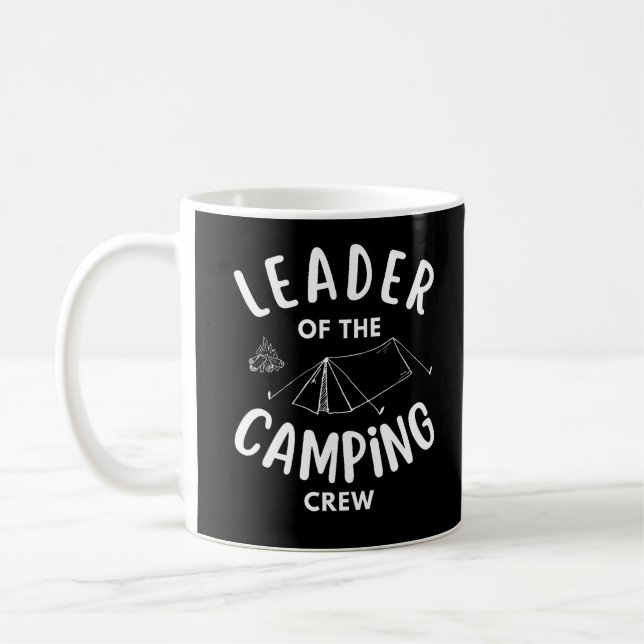 Head of Camping Crew funny Coffee Mug (Left)