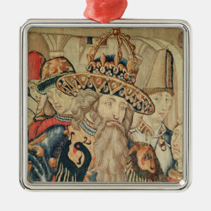Head of Charlemagne , Tournai workshop Metal Tree Decoration