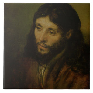 Head of Christ, c.1648 (oil on canvas) Tile