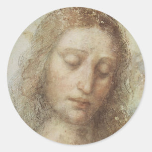 Head of Christ Classic Round Sticker