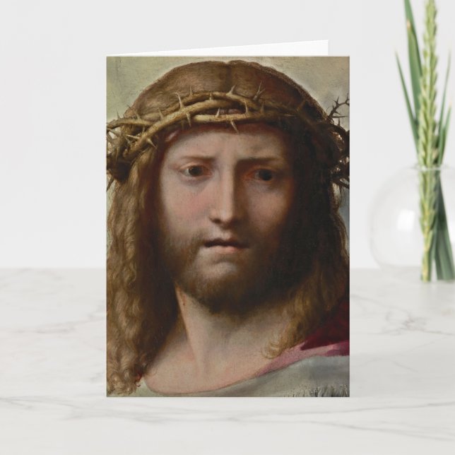 Head of Christ Correggio Card (Front)