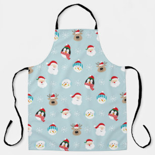Head of christmas character pattern, christmas gif apron