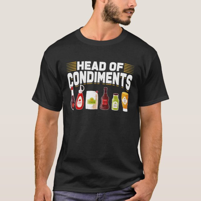 Head Of Condiments Barbecue T-Shirt (Front)