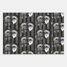 Head of Dead Man Mann Christmas Rose Mütze Bart