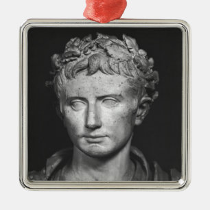 Head of Emperor Augustus Metal Tree Decoration
